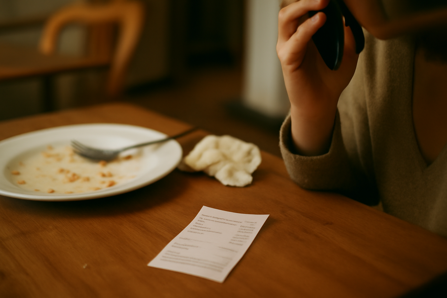 Photograph illustrating Cancelling a table properly, and why deposits exist