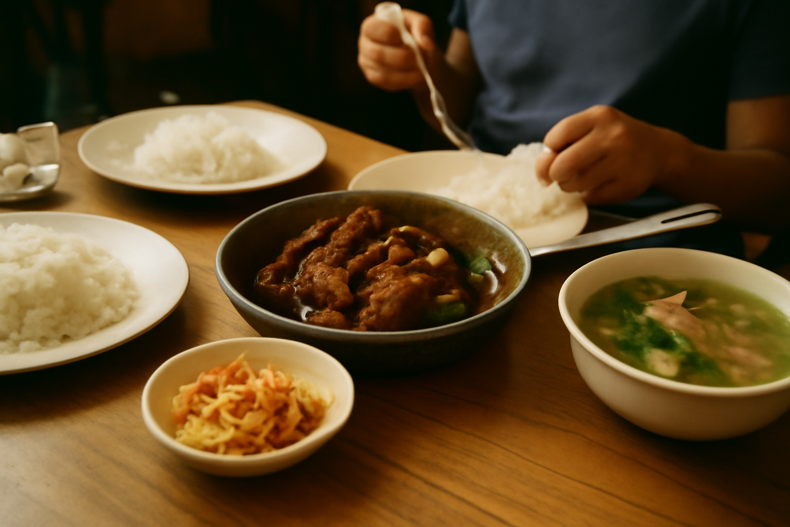 Photograph illustrating Filipino food: sour, salty, and unlike its neighbours