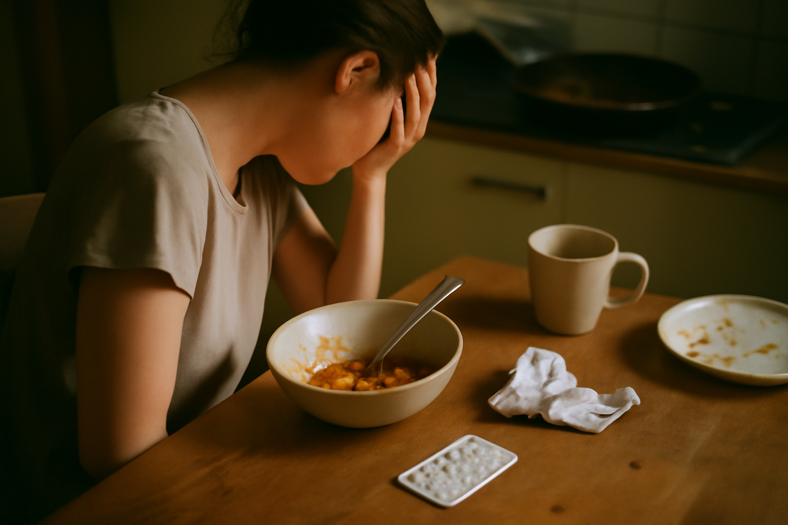 Photograph illustrating Food poisoning: what it feels like, and when it stops being a home matter