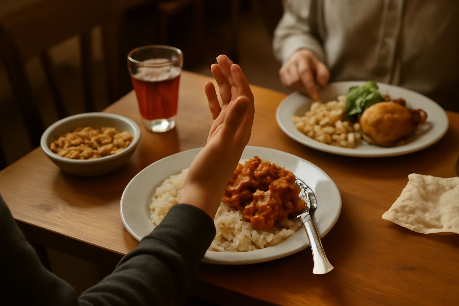 Photograph illustrating Halal and kosher when the menu says neither