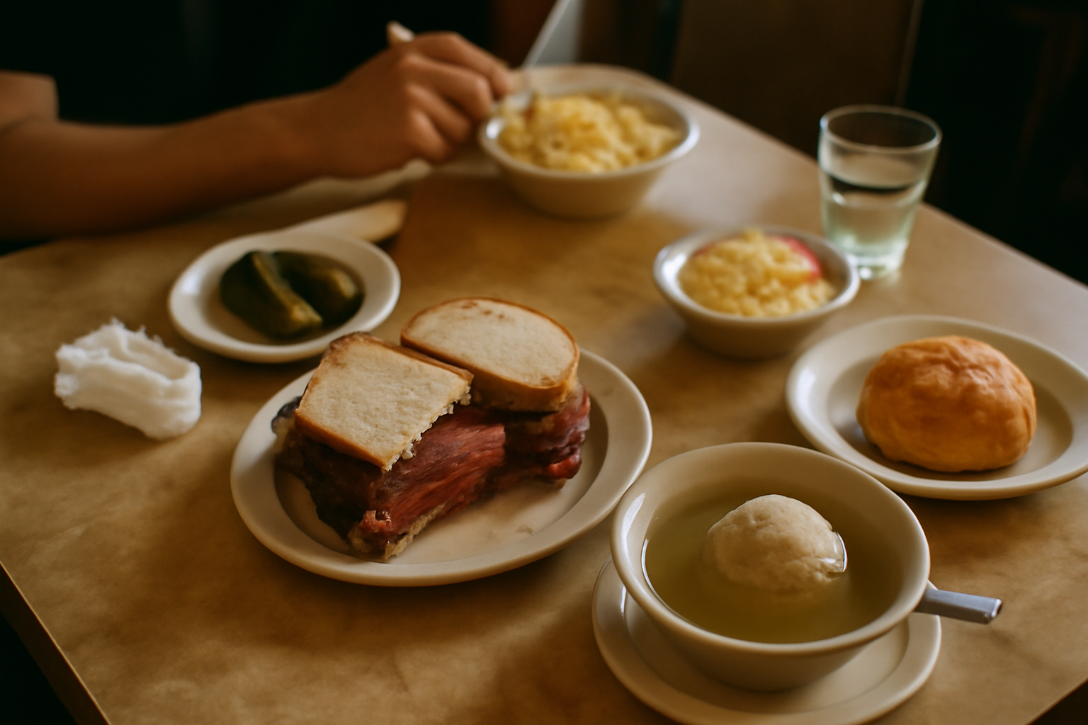 Photograph illustrating Jewish deli food and where it came from