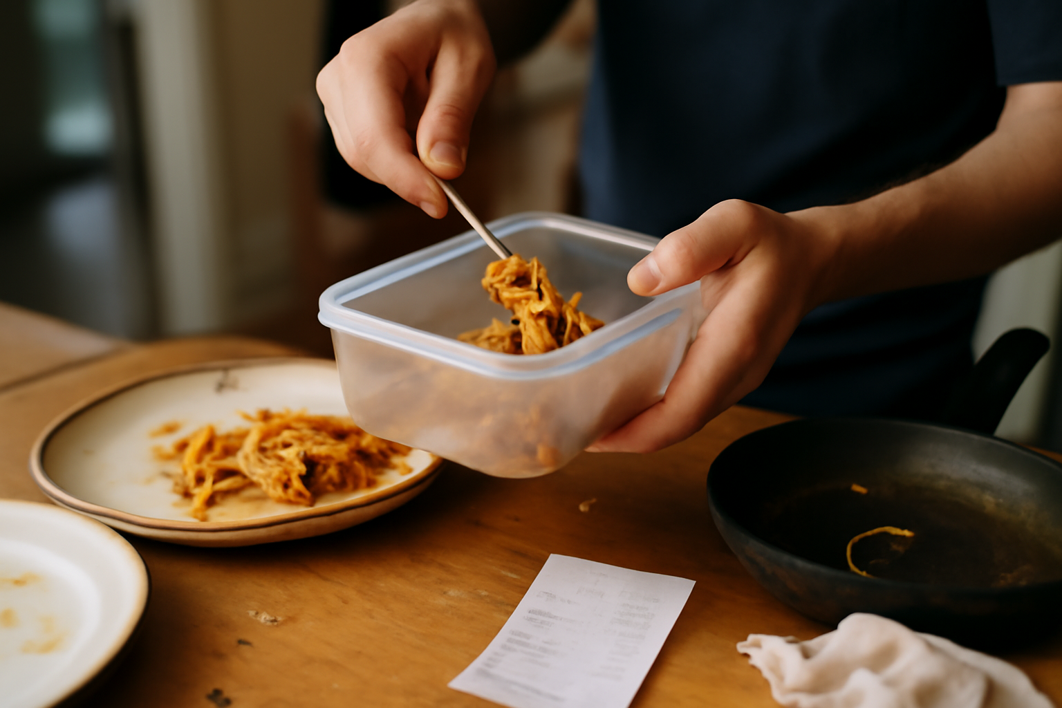 Photograph illustrating Leftovers, reheating, and the two-hour rule