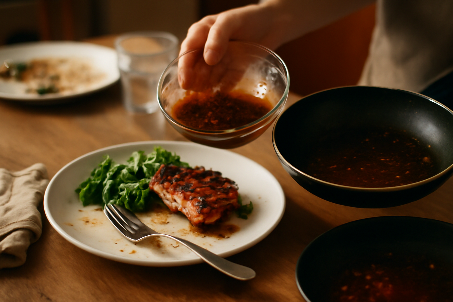 Photograph illustrating Marinades, and the mistake people make with the leftover liquid