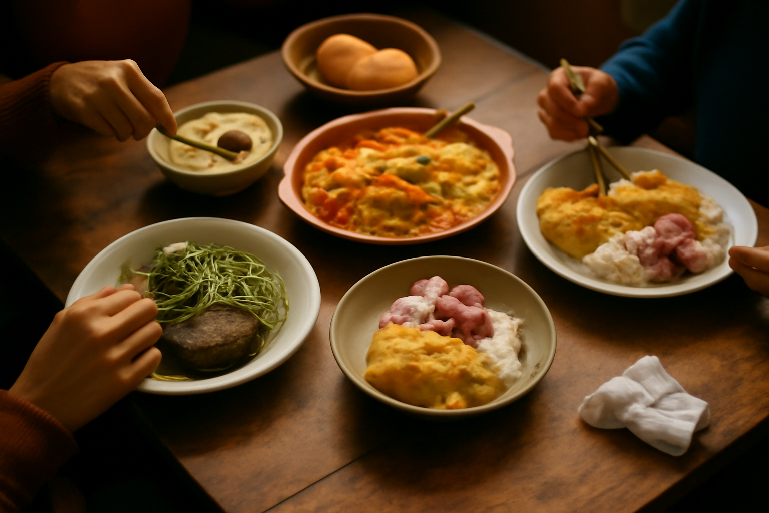 Photograph illustrating Peruvian cooking and its three inheritances