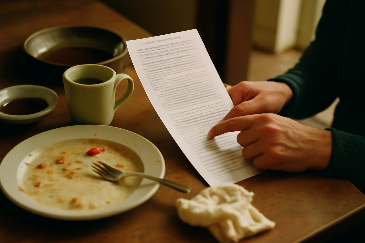 Photograph illustrating Reading a restaurant health inspection report