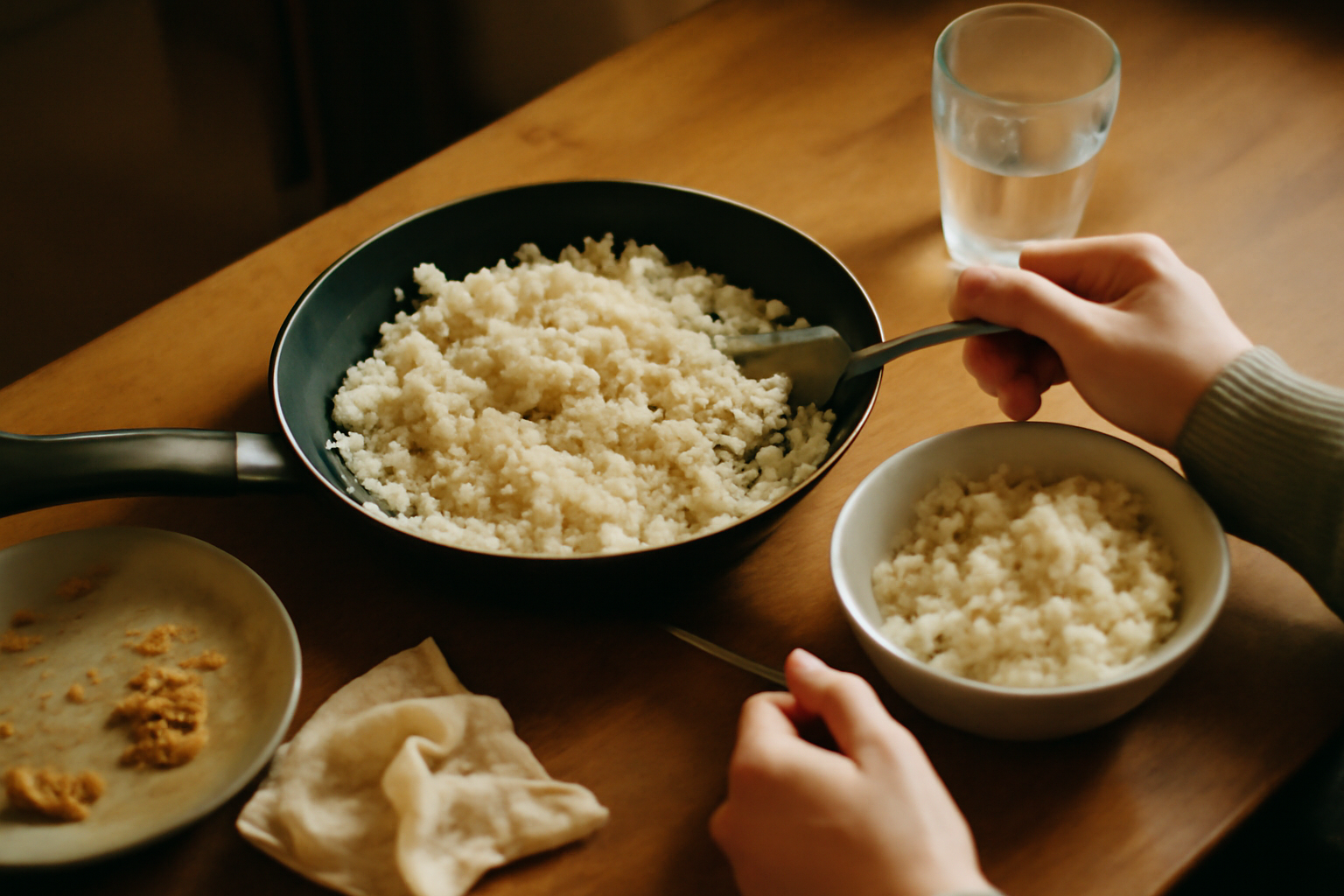 Photograph illustrating Reheating rice, and why it has a reputation