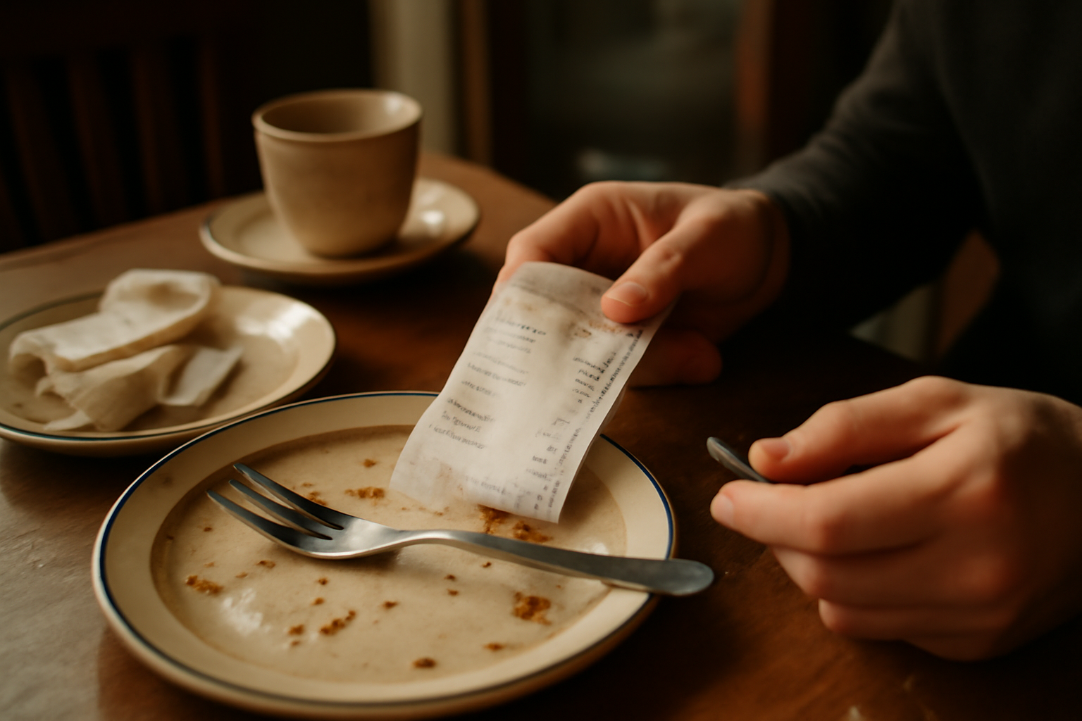Photograph illustrating Service charges, cover charges and the fees on your bill