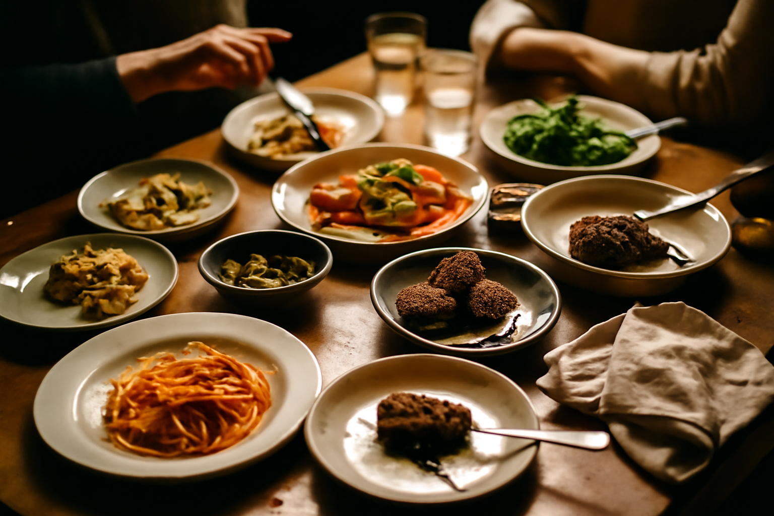 Photograph illustrating Sharing plates: how much food is actually enough