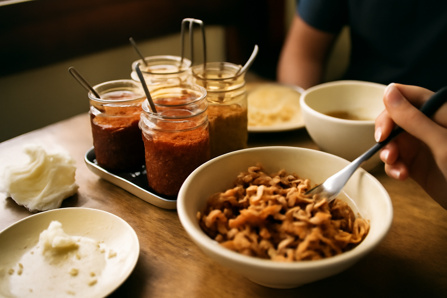 Photograph illustrating Spice levels, and how to ask for the one you want