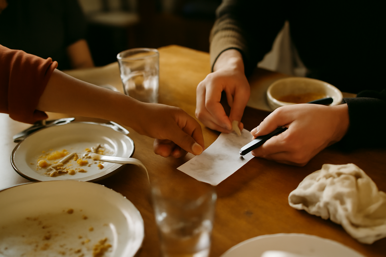 Photograph illustrating Splitting a bill without a fight