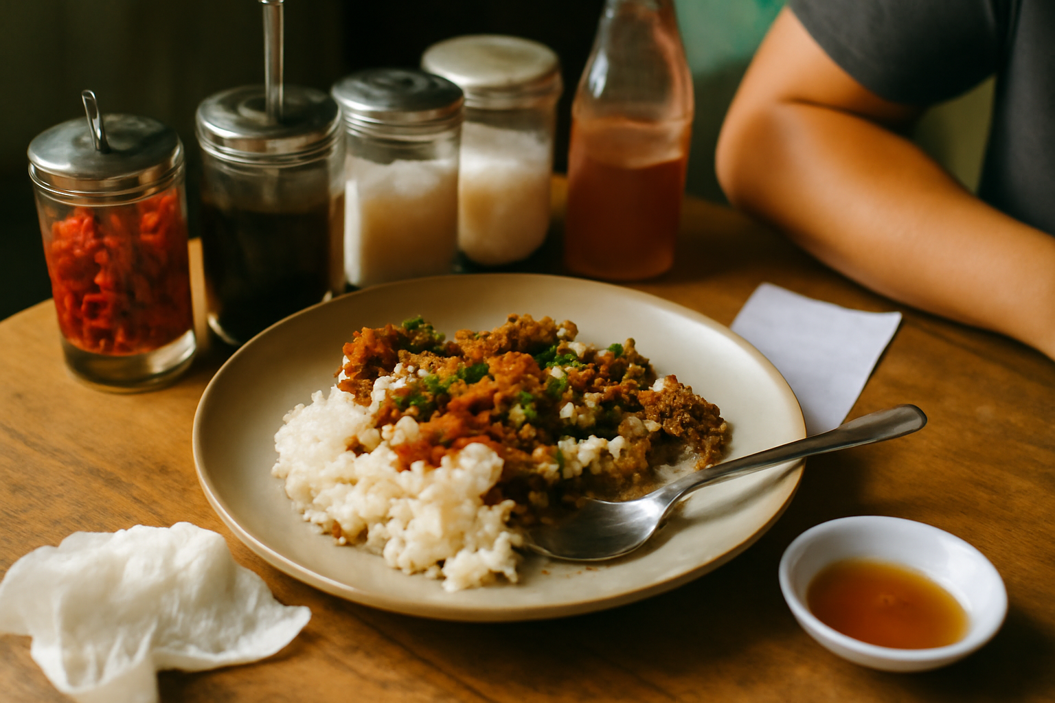 Photograph illustrating Thai balance: hot, sour, salty, sweet