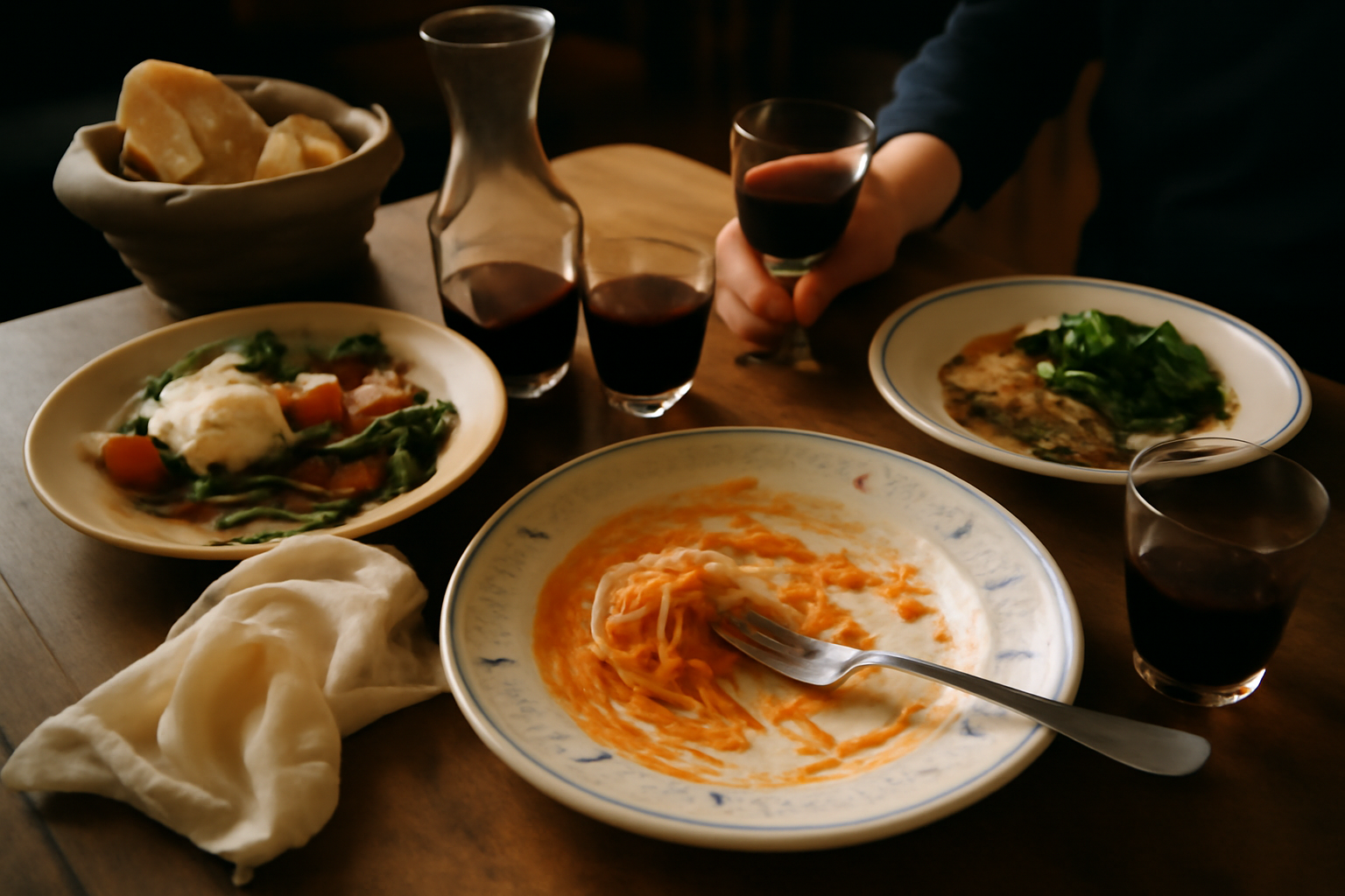 Photograph illustrating The Italian meal, course by course