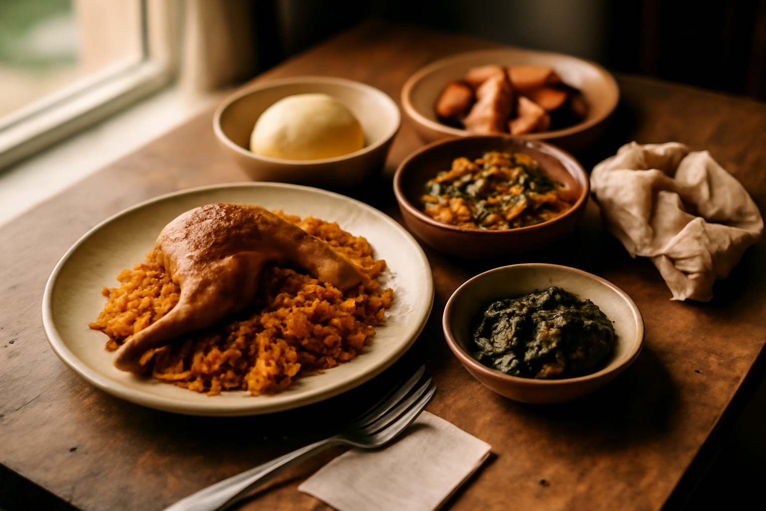 Photograph illustrating West African cooking beyond jollof