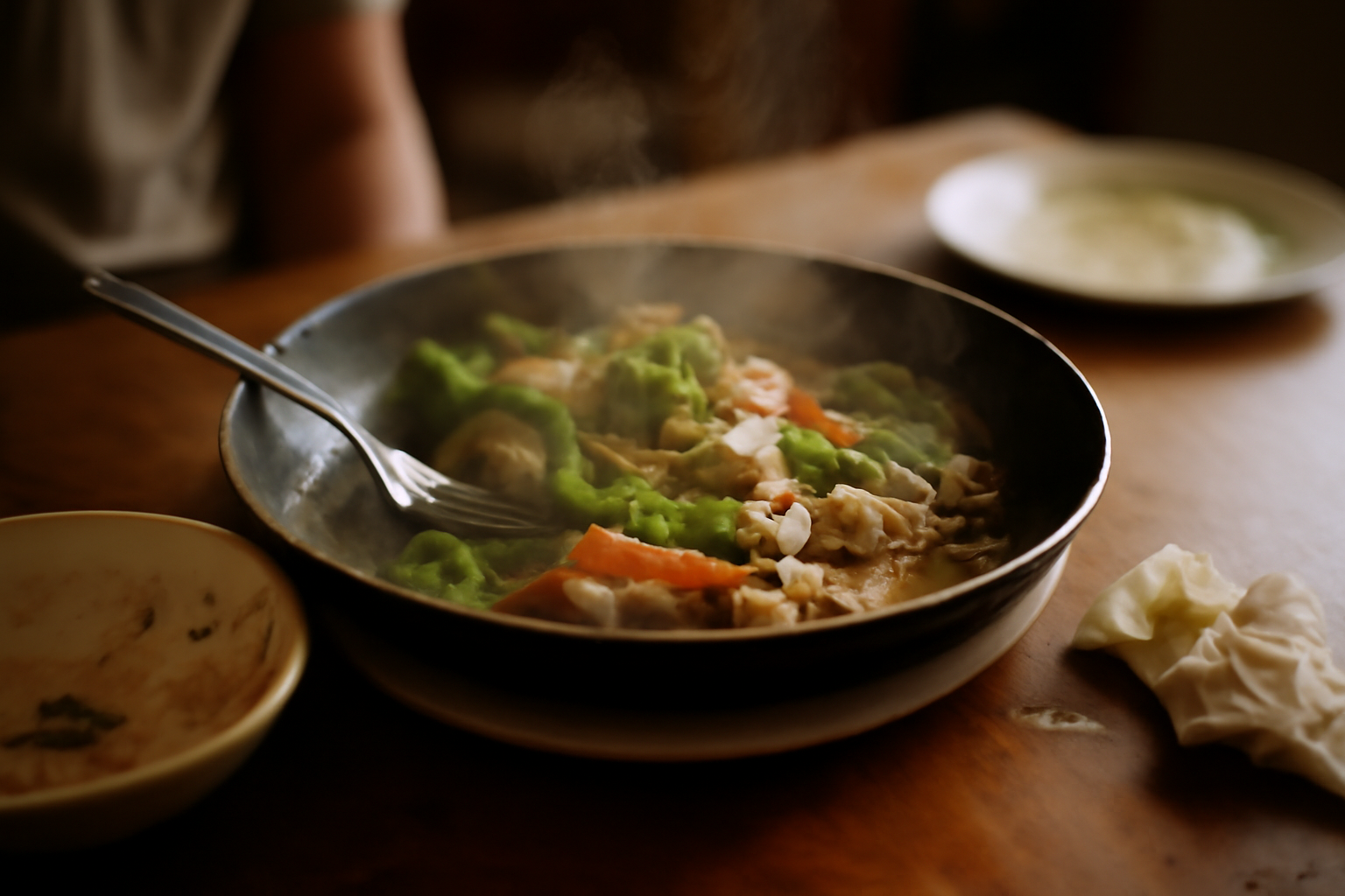 Photograph illustrating Why your stir-fry steams instead of frying