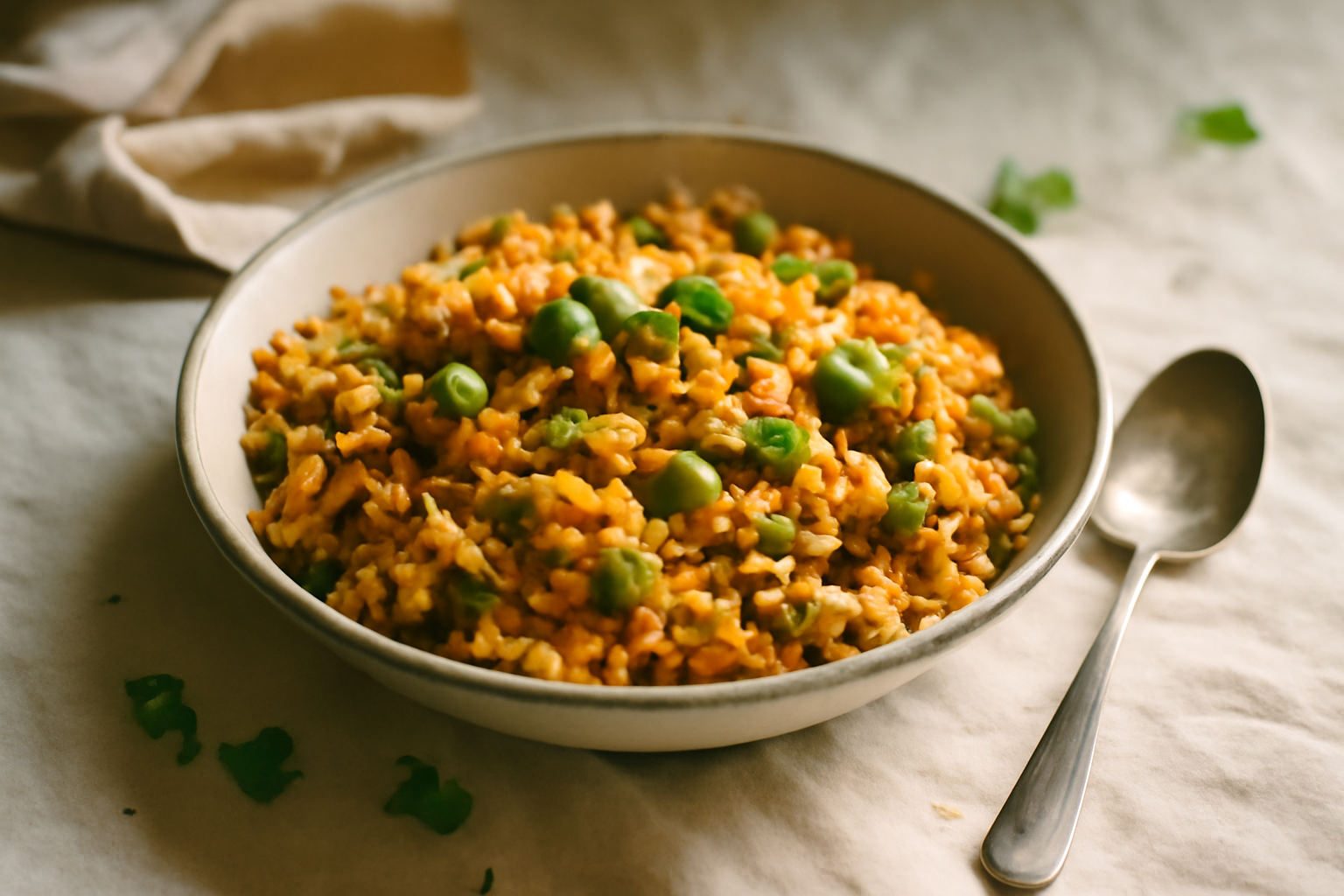 Arroz con Gandules, served
