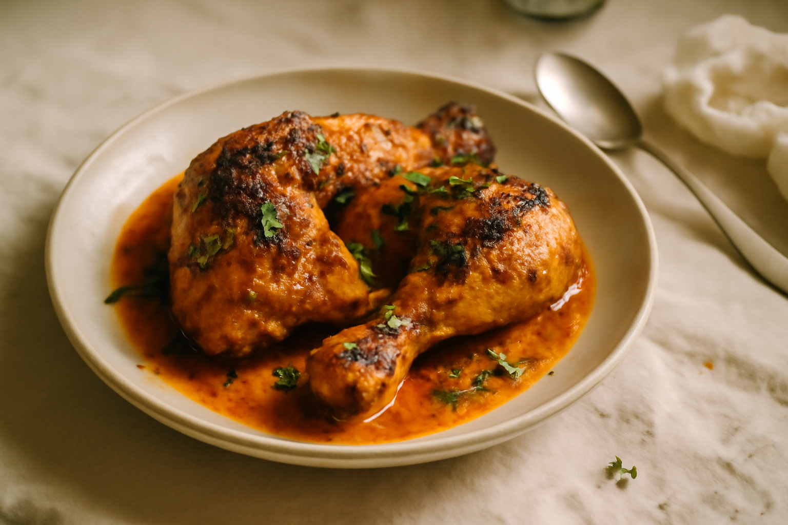 Ayam Percik, served