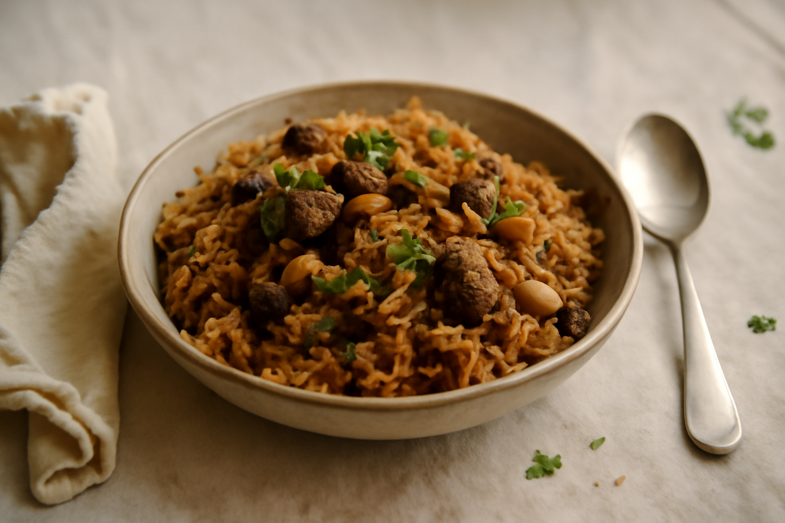 Bariis Iskukaris, served