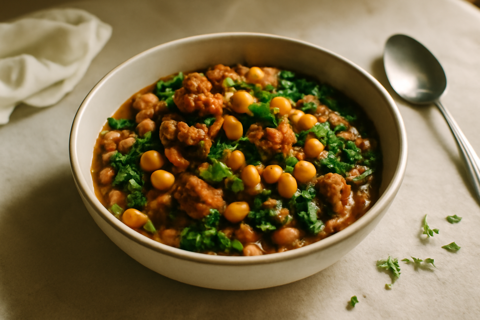 Beef Githeri with Kale — High‑Protein Kenyan One‑Pot, served