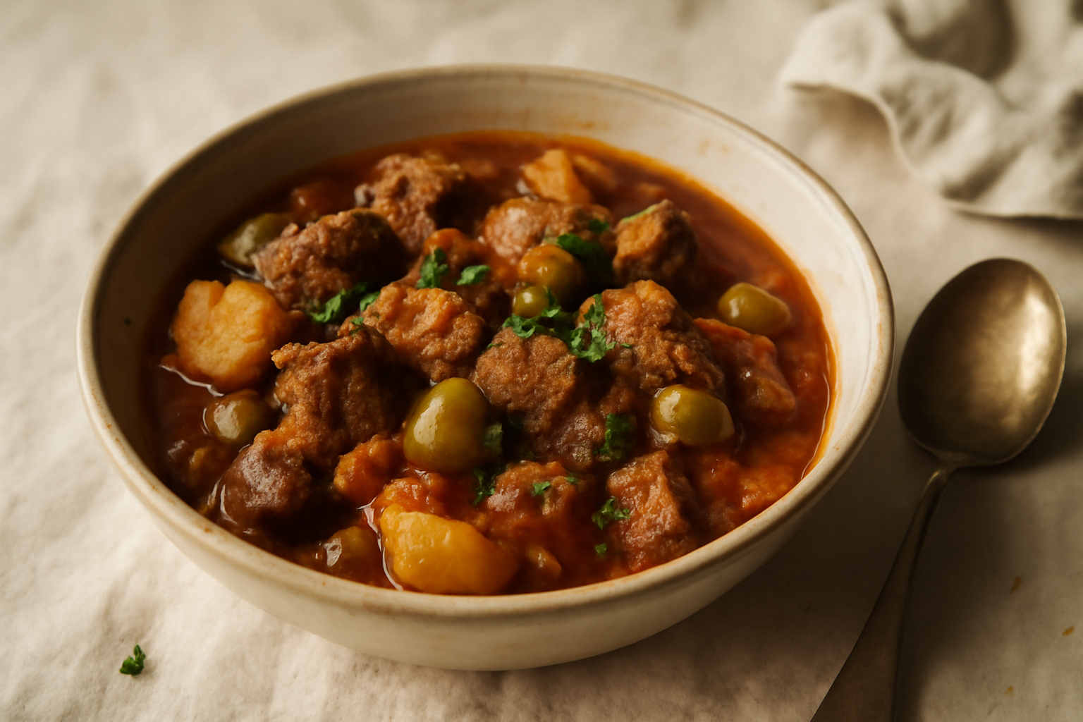 Carne Guisada — make-ahead, fridge-friendly, served