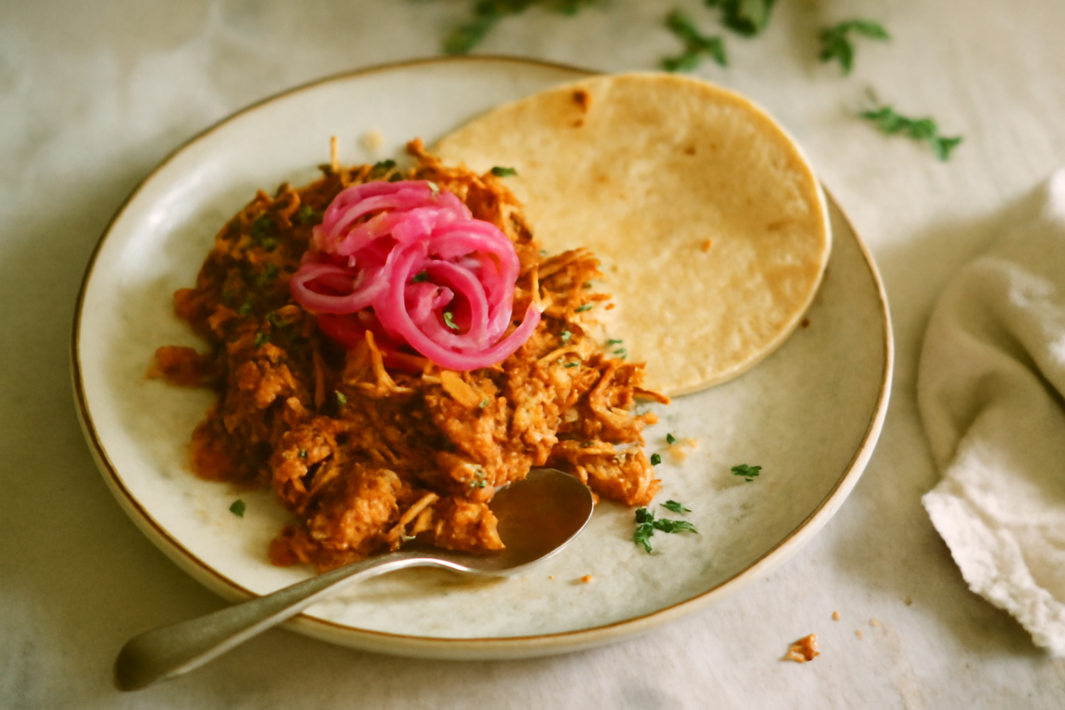 Cochinita Pibil, served