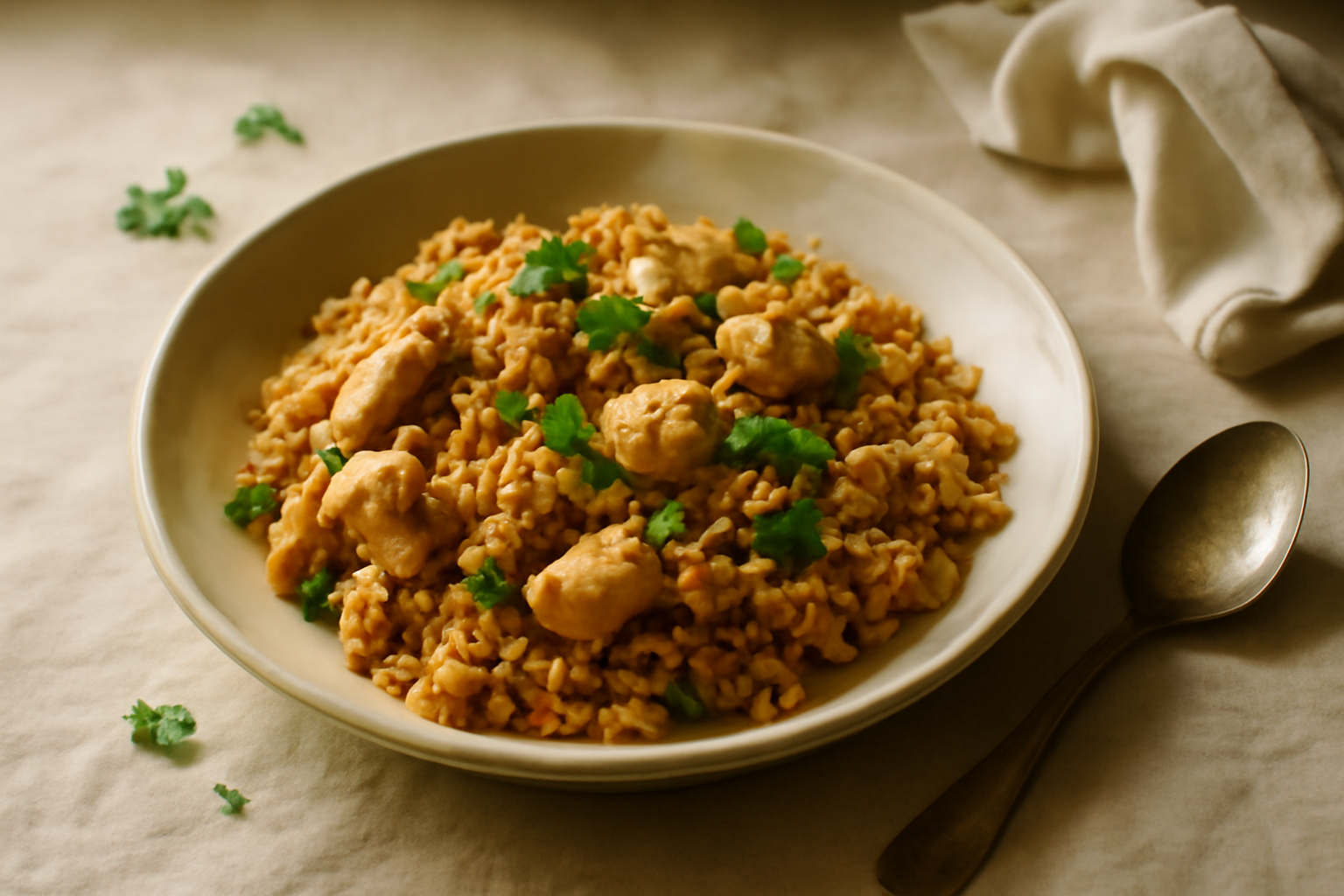 Khao Pad, served