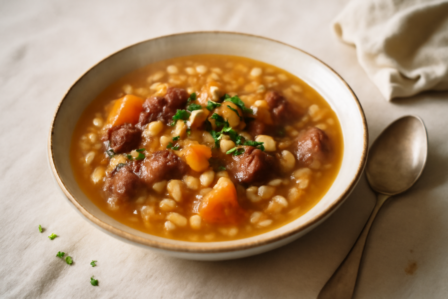 Locro, served