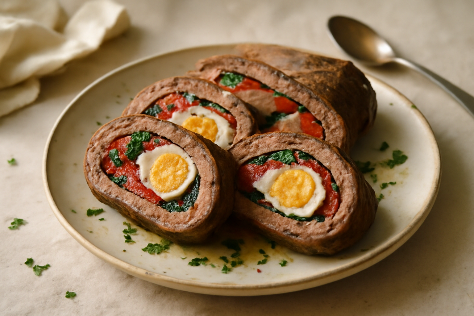 Matambre Arrollado — High‑Protein, served