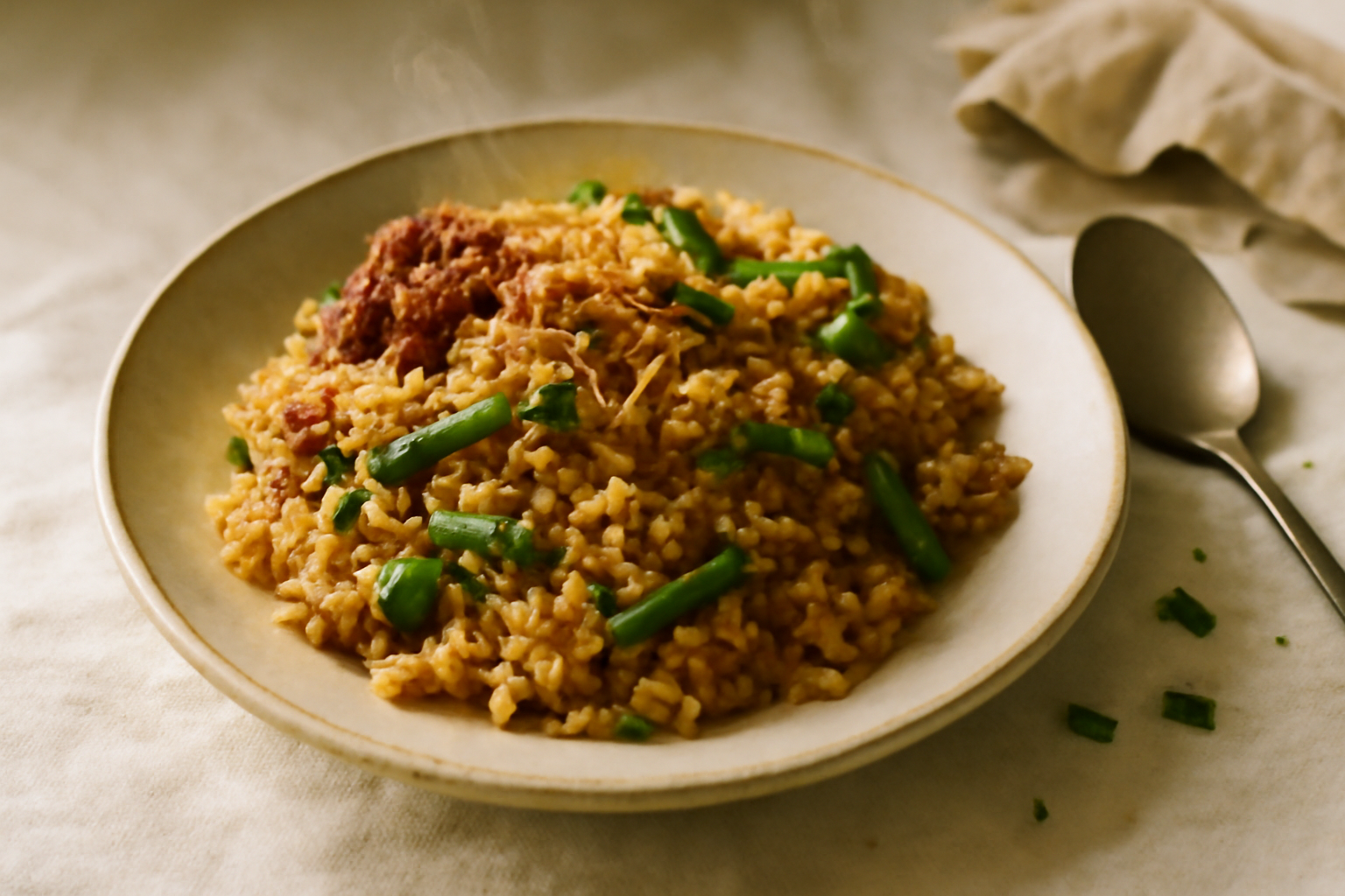 Nasi Goreng Kampung, served