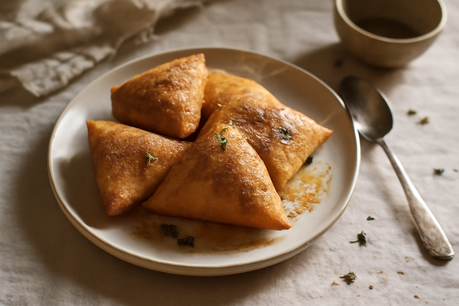 Sopapillas, served