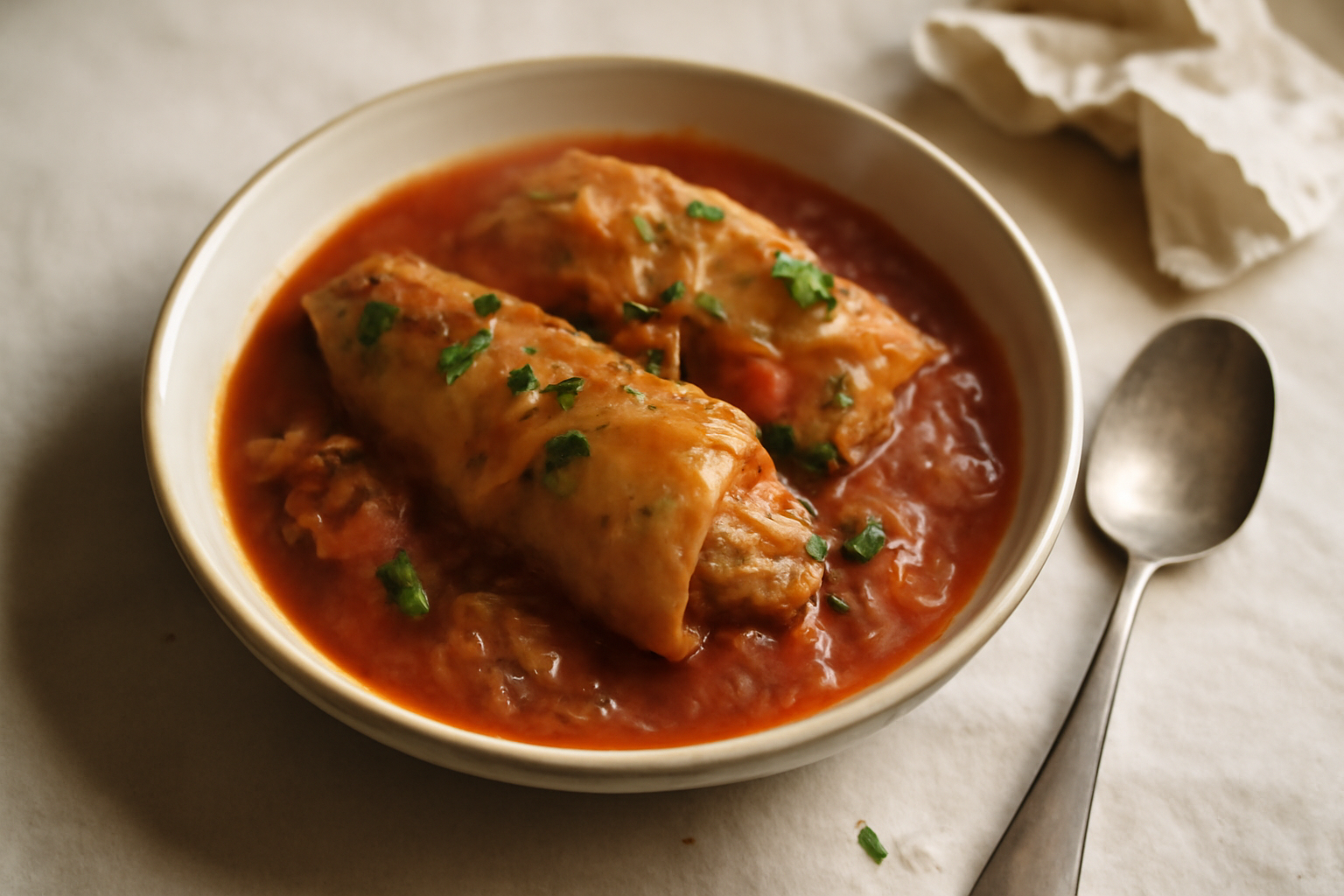 Töltött káposzta, served