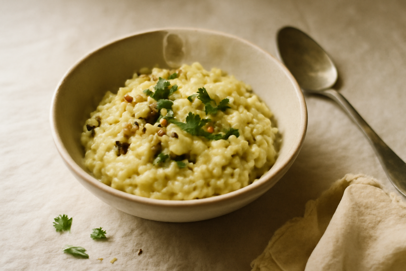 Ven Pongal, served