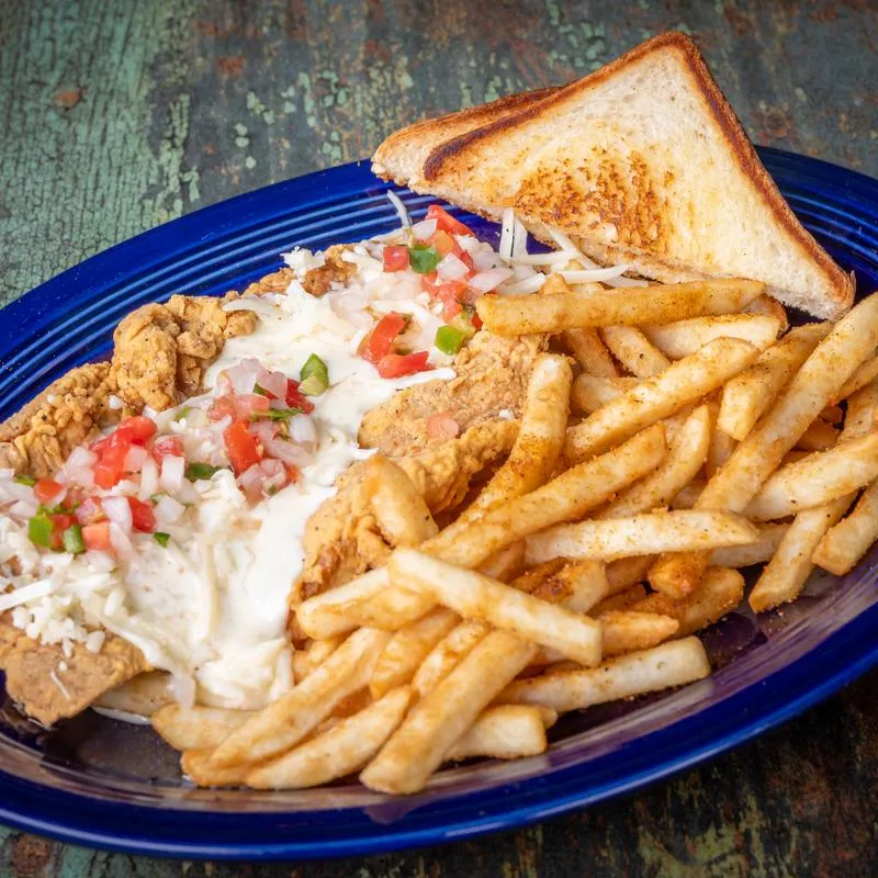 Queso Style Chicken Fried Chicken