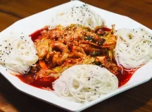 Stir-Fried Spicy Octopus w/ Somen Noodles