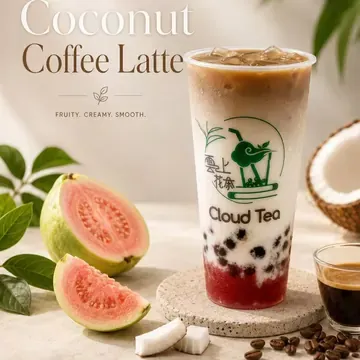 Guava Coconut Coffee Latte