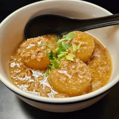 Radish with Pork Soboro Ankake