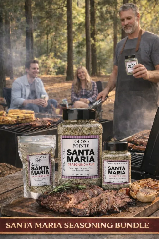 Jake's Famous Foods Tolosa Pointe BBQ Seasoning | Santa Maria Authentic Tri Tip BBQ Seasoning Bundle