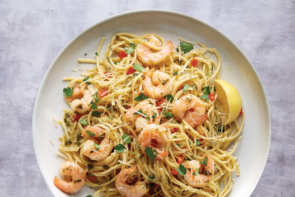 Shrimp Scampi Linguine