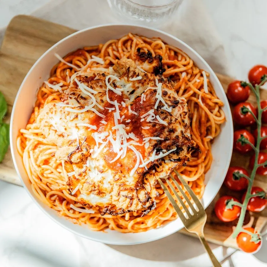 Spaghetti Chicken Parmesan