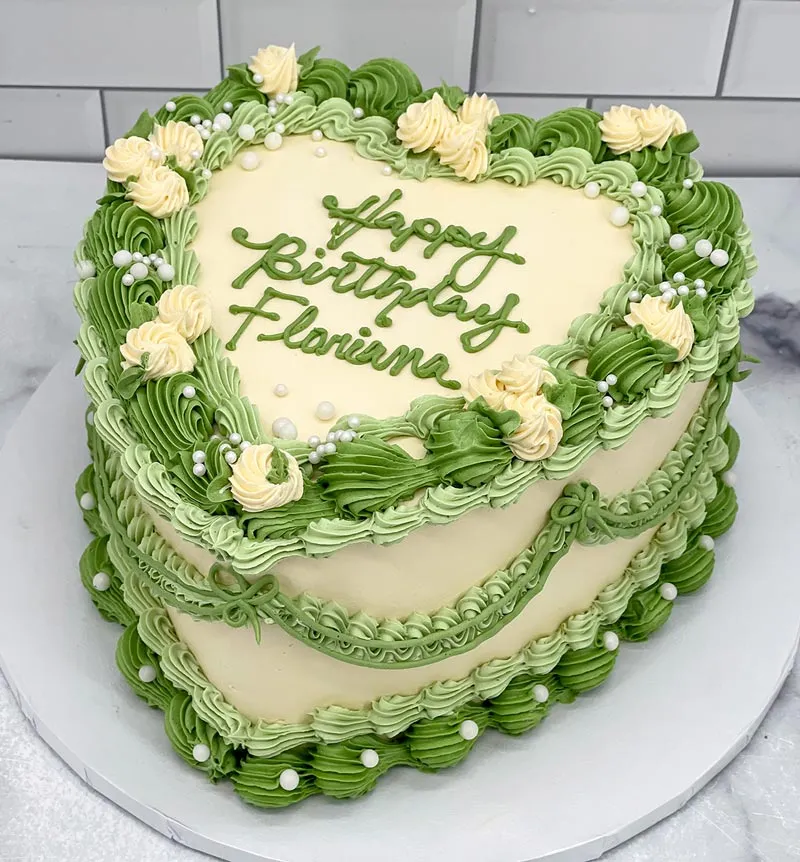 Retro Heart Cake
