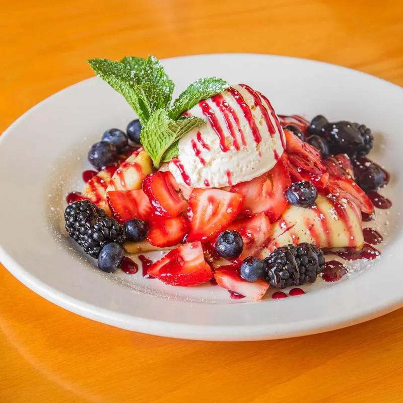 Triple Berry Mascarpone Crepes