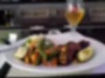 JERK SALMON W/VEGGIES