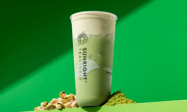 Matcha Latte w/ Pistachio Cheese Foam