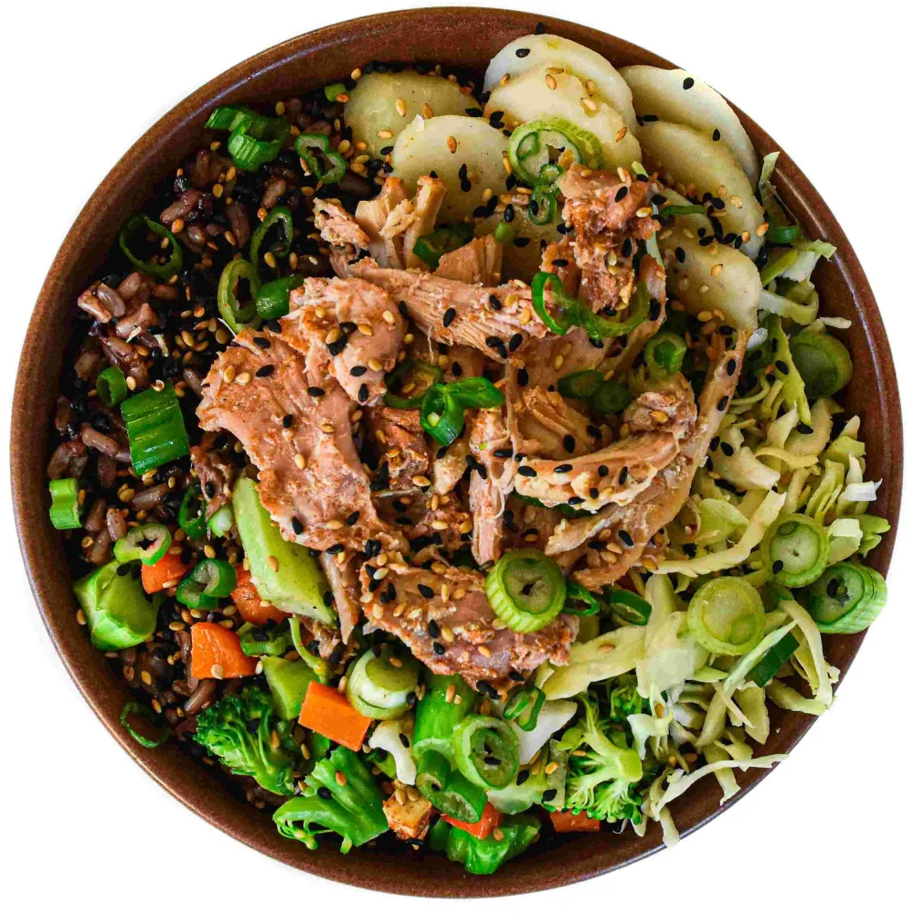 Chicken Rice & Cabbage Bowl