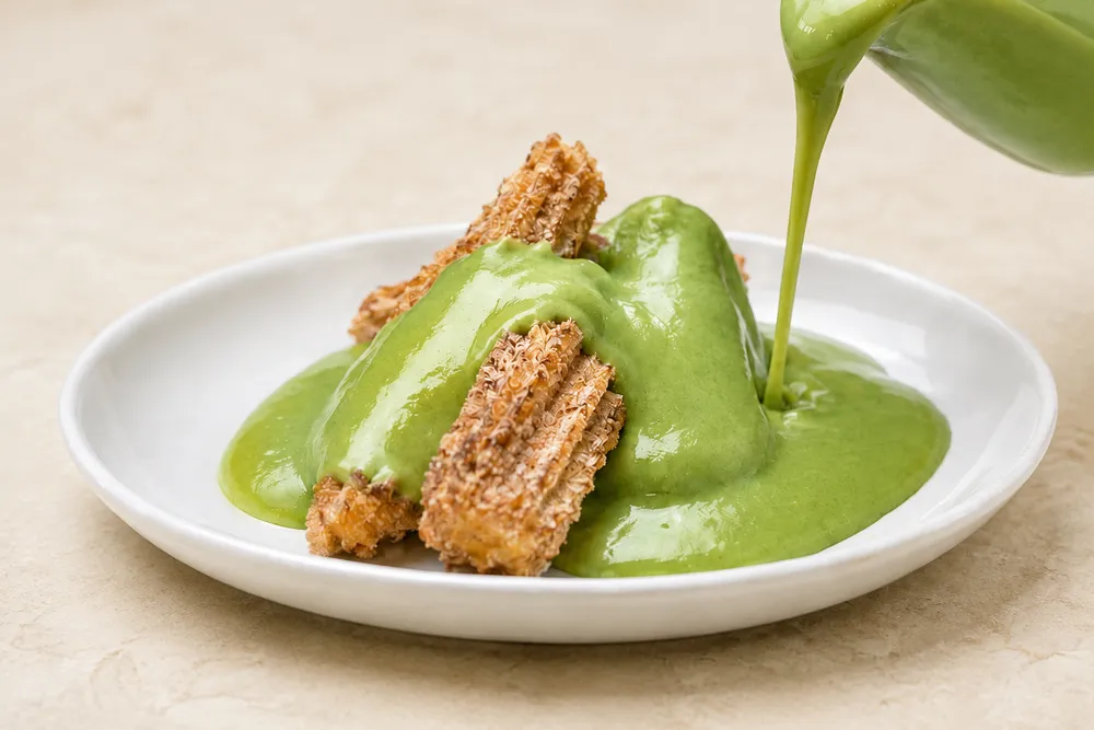 Pandan Custard Churros