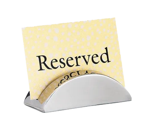 TableCraft Products RCH21 Menu/Card Holder, Stainless Steel