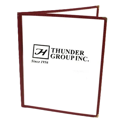 Thunder Group PLMENU-2MA 2-Page MENU COVER, Maroon