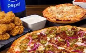 18" XL Pizza & 12 Wings