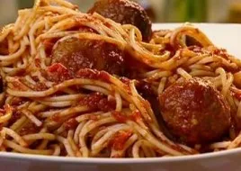 Spaghetti with Meatballs and Marinara Sauce
