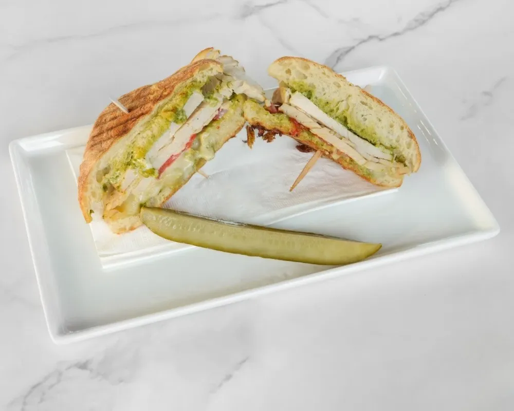 Mediterranean Pesto Turkey Sandwich