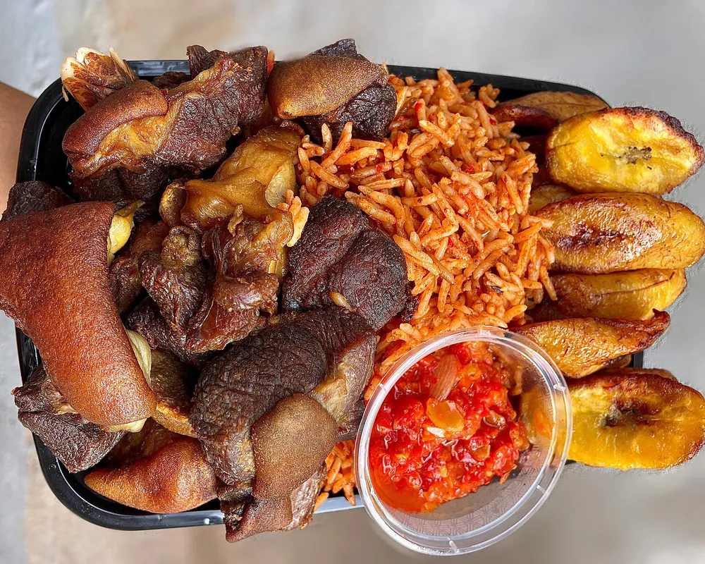 Jollof Rice x Goat x Plantains